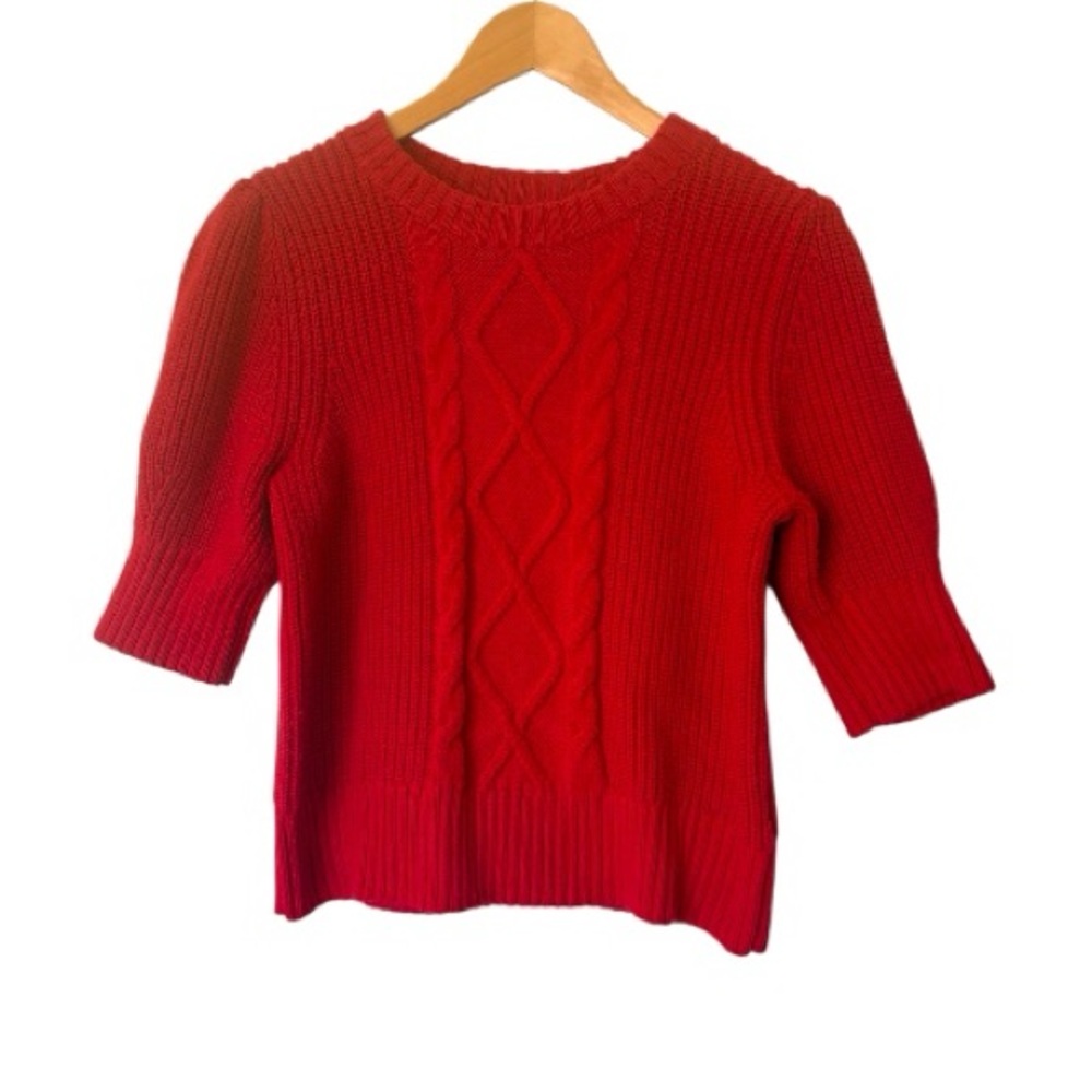 GAP Vibrant Red Women's Crew Neck Sweater - Picture 1 of 6
